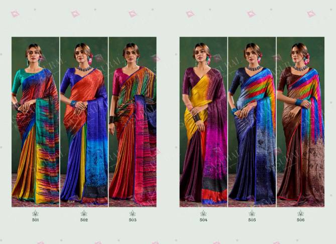 Sophia By Sasural Digital Printed Crape Jacquard Saree Exporters In India